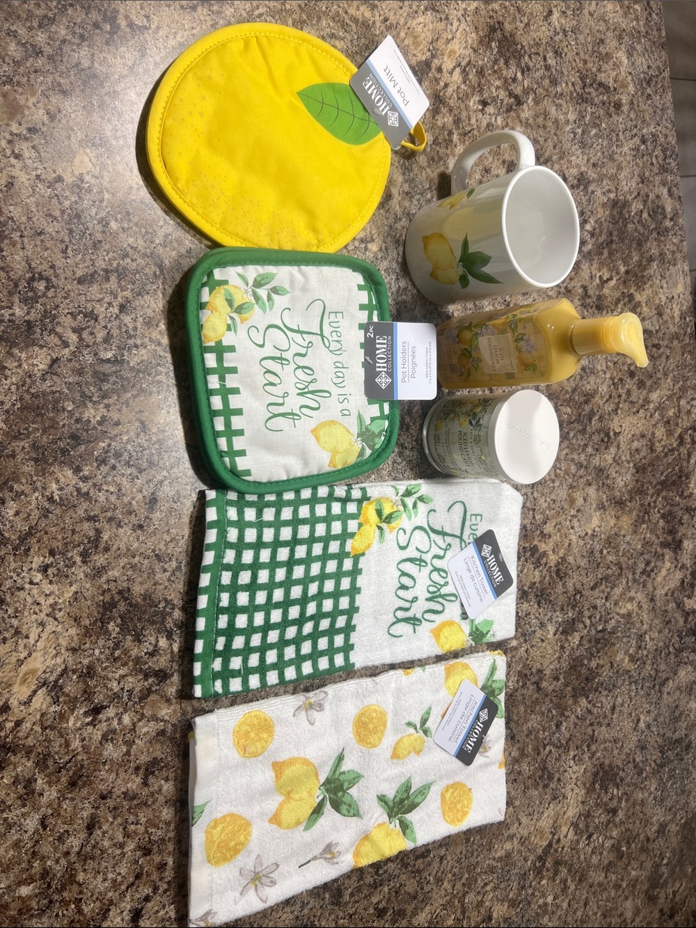 Home Collection Yellow Lemon theme kitchen decor